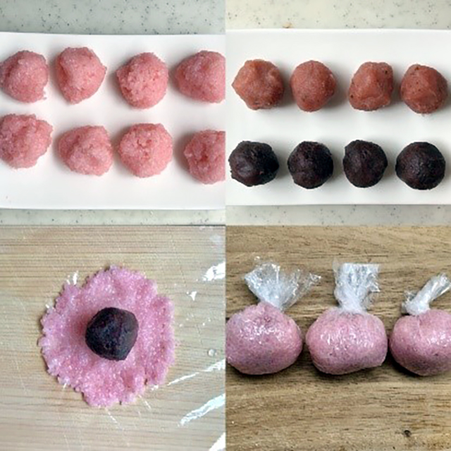 桜餅の作り方、手順