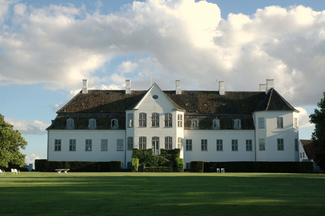 The estate itself has been in existence since 1305, and its main building, seen here, is over 260 years.