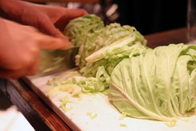 Each participant was given a kilogram of organic cabbage harvested from Nancy’s friend’s farm.