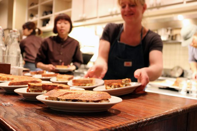 The participants were treated to a special light meal created just for this day.