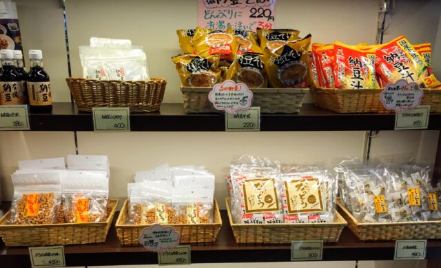 Natto ramen, natto soup, natto crackers