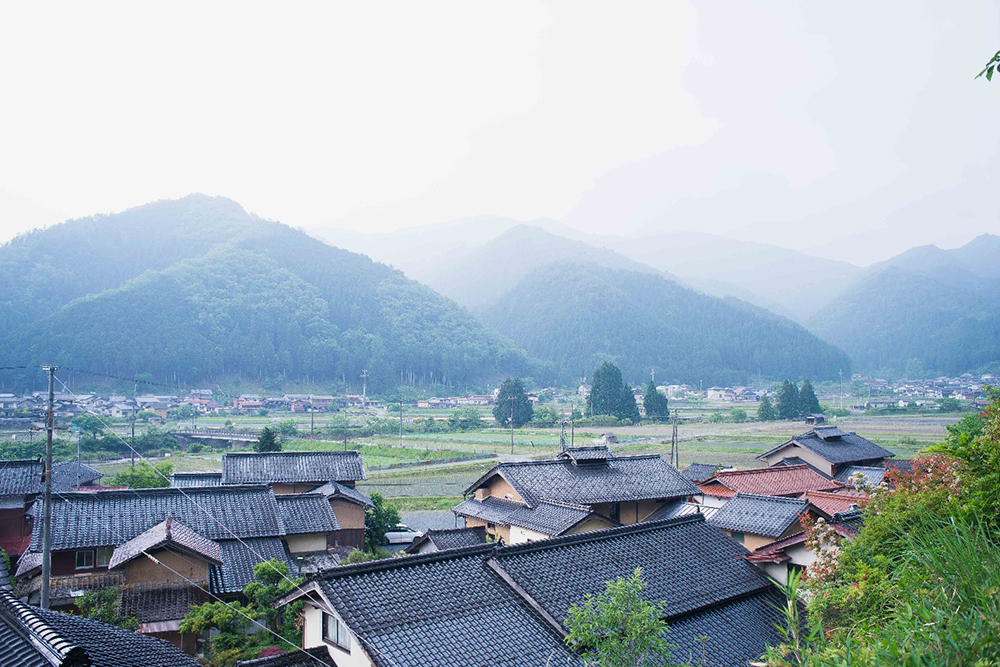 Yabu city, mountainous district in northern Hyogo